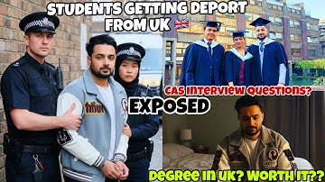Students getting deported from Uk 🇬🇧 | My Uk University Cas interview questions AND Reality EXPOSED