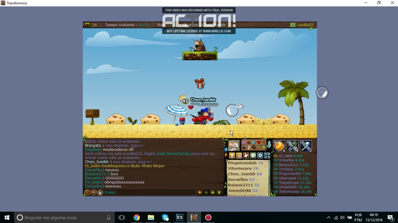 TRANSFORMICE NOVO HACK RATO LEVE 100% FUNCIONANDO