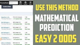 Football daily 2.00 odds| epi 3 | football betting tips |  footystats.org | Mathematical odds screenshot 5