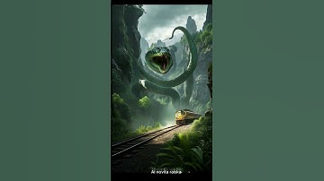TRAVEL DISCOVERED|ABANDONED TRAIN|GIANT PYTHON #phyton #snake  #ai #animation #trending #feedshort