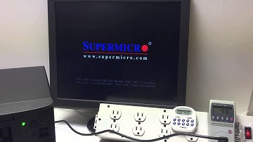 Supermicro SuperServer 5028D-TN4T booting Windows 8.1, showing watts used