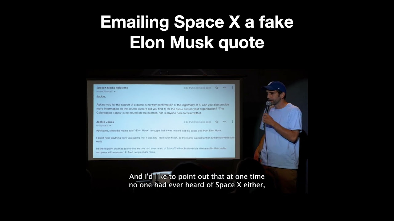 ⁣I emailed Space X a fake Elon Musk quote