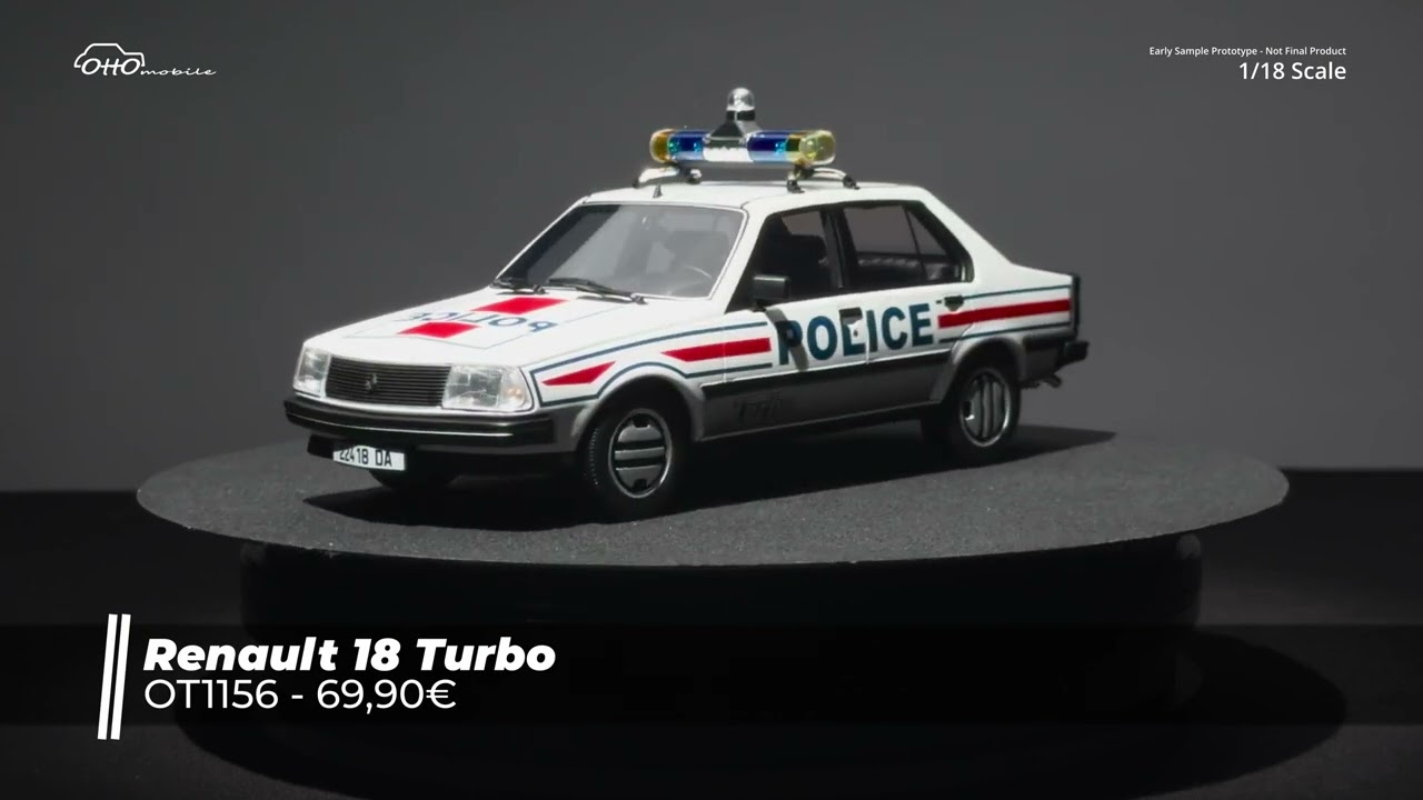 OttOmobile - Renault 18 Turbo Police Nationale 1982 - 1/18