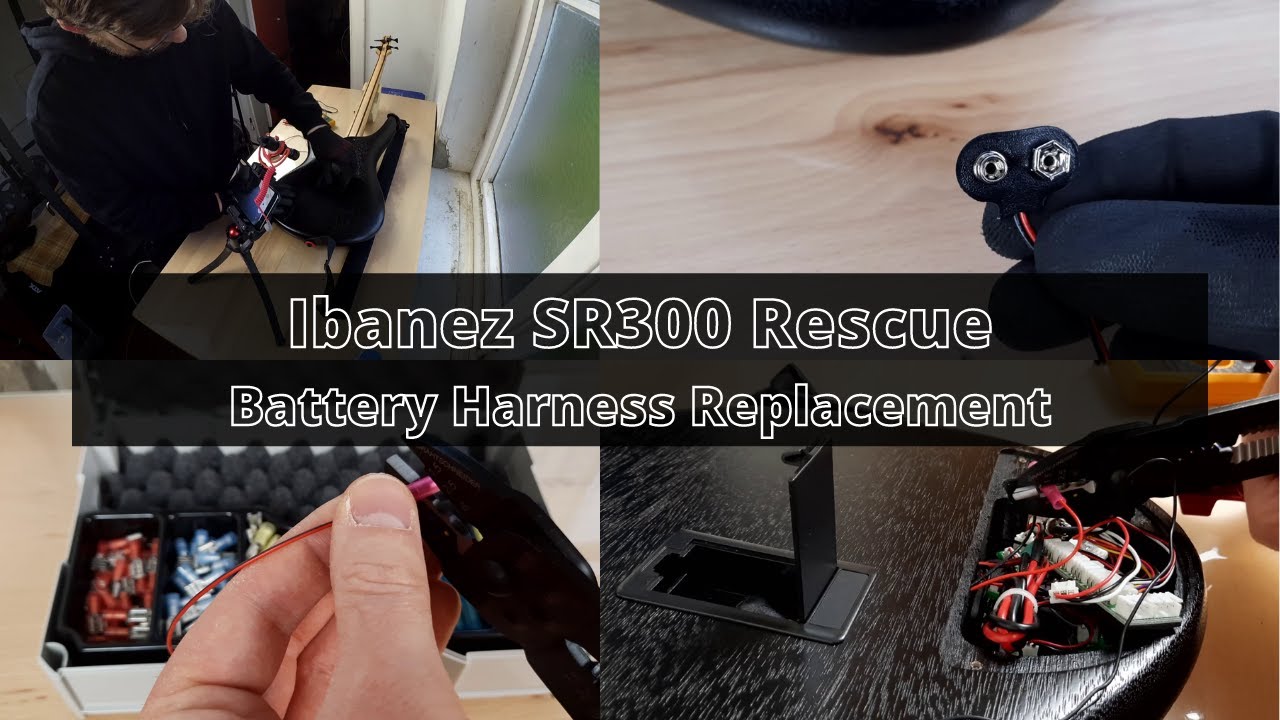 2017 Ibanez SR300 Battery Harness Replacement / Battery Clip Fix No