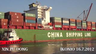 Xin Pu Dong Arrival At Piraeus Port Authoriy Container Terminal