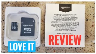 REVIEW Amazon Basics 128GB Micro SC Memory Card NEW THEY WORK GREAT
