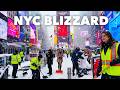 New York's Worst Blizzard in a Decade (4K) | Walking Tour Through The Snowstorm