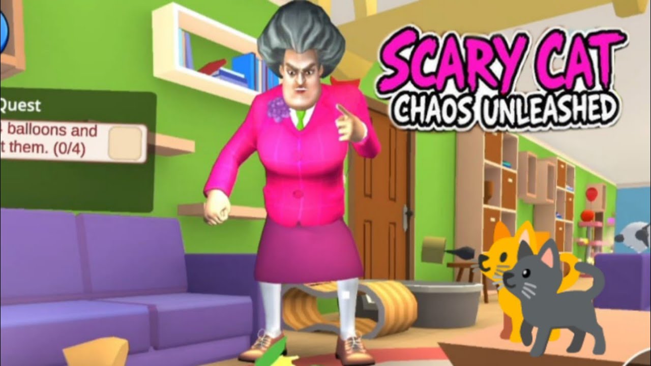 Scary Cat Chaos Unleashed - Gameplay Cat Chaos Prankster Troll Miss T