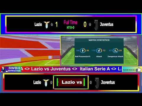 🔴LIVE : Lazio Vs Juventus | Italian Serie A Live Football Match Today Score
