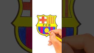 coloring page FC Barcelona #shorts #barcelona