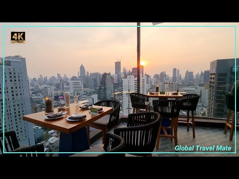 Bangkok Above Eleven Rooftop Bar 34th floor Sunset & Cocktails 🇹🇭 Thailand