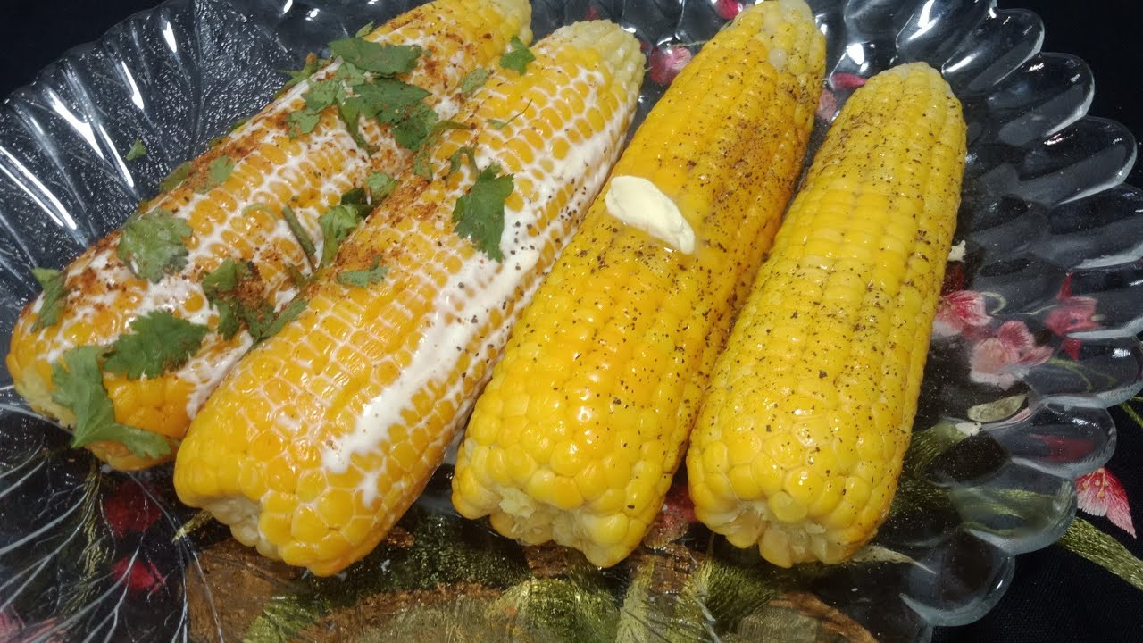 Boiled Corn On the Cob with 2 types Seasoning - YouTube