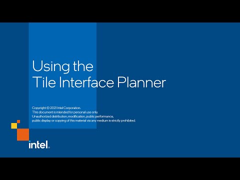 Using the Tile Interface Planner