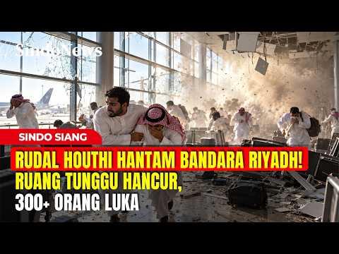RUDAL HOUTHI HANTAM BANDARA RIYADH! Ruang Tunggu Hancur, 300+ Orang Luka | Sindo Siang | 13/10