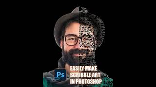 Easily make scribble art in photoshop