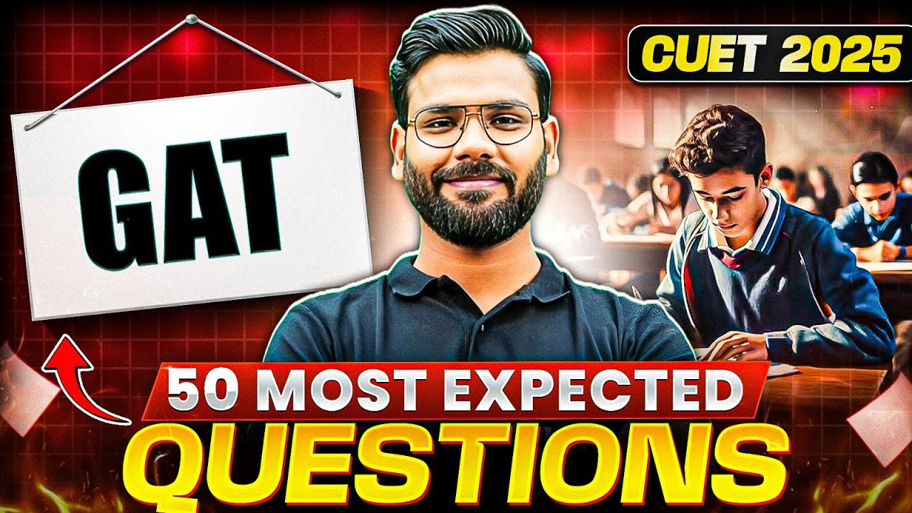 CUET 2025 GAT: 50 Most Expected Questions! 🤩📖 | Time,Speed & Distance ...