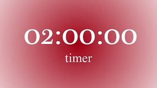 2 Hours Pink Study Timer | No Breaks | Aura Gradient Aesthetic | No music | Silent Deep Focus Timer
