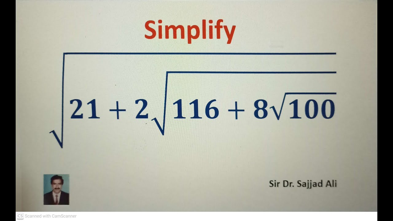 A very amazing square root simplification problem||(Involving triple square roots))
