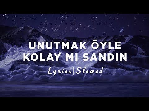 Semicenk - Unutmak Öyle Kolay Mı Sandın (Slowed + Reverb) [Sözleri/Lyrics]
