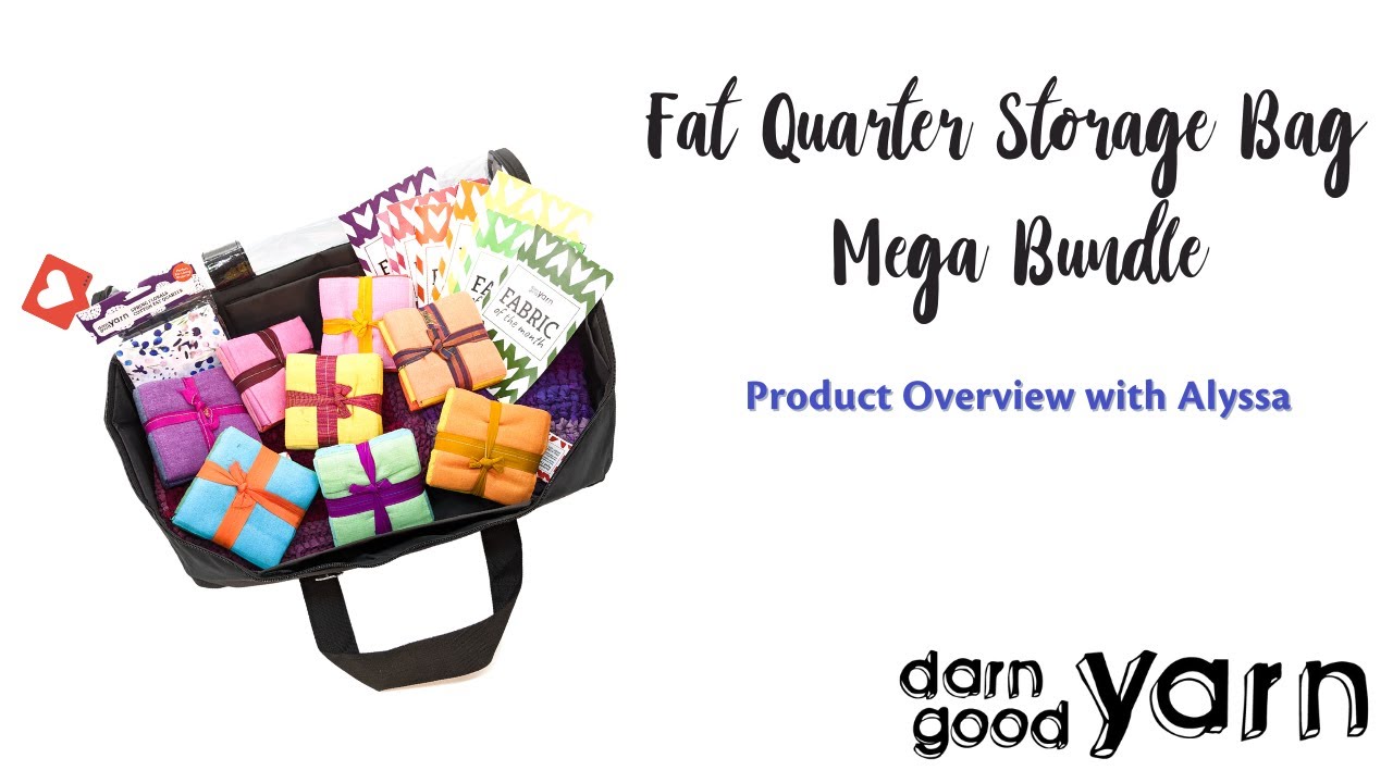 Fat Quarter Storage Bag Bundle  Cotton Fat Quarter Fabric – Darn