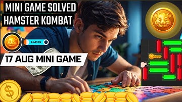Hamster Kombat Mini Game 17 August |Mini Game 17 August Hamster Game|Aaj Ka Hamster Kombat Mini Game
