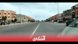 حركة السير تكاد تنعدم بجماعة لوداية قرب مراكش.. والمحلات التجارية  مغلقة