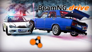 картинка: ПОЙМАЛИ НАГЛОГО ЖИГУЛИСТА в BeamNG.drive | DESTIMAGE