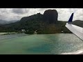 CRAZY Hard Landing! United Airlines B737-800 - Kosrae to Pohnpei