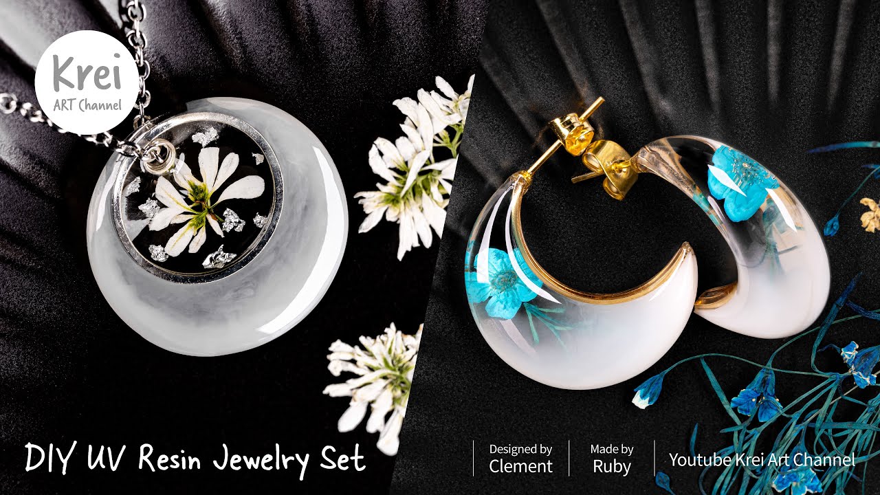 【UVレジン】優美なナイルブルーのアクセサリーのクラフト~ UV Resin - Crafting Graceful Nile Blue Accessories!!