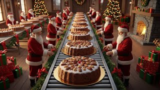 Inside the Christmas Cake Factory The Hidden Process Behind Fruit Cakes (Full Process)