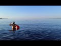 Treino de natação em aguas abertas na Ponta Negra Manaus Amazonas
