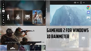 how to setup gamehub in rainmeter!