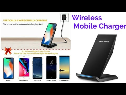Universal Standard Qi Fast Wireless Charger With Qc 2.0 Fast Charge Stand Base For iOs And Android.