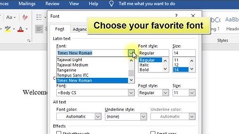 How to change MS Word default font ?