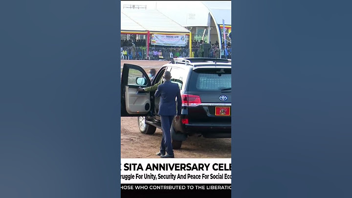 MUSEVENI'S CONVOY DEPARTS BUGWERI AFTER THE 43rd TAREHE SITA ANNIVERSARY CELEBRATIONS.