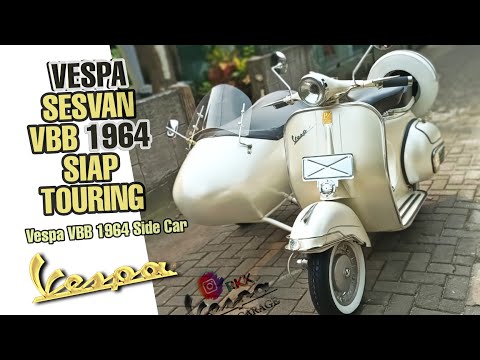 VESPA VBB 1964 WITH SIDE CAR SESVAN SIAP KELILING INDONESIA