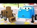 Ekipa Budowlana: Wywrotka, Dźwig i Koparka robot czyszczący w Mieście Samochodów