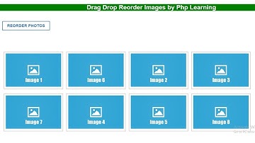 Drag and Drop Reorder images using jquery,Ajax php with mysql || jquery disable button
