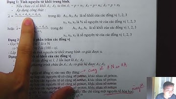 [ Hóa 10 - Chương 1 - Nguyên tử ] || Dạng 3: Nguyên Tử khối Trung Bình  Đồng Vị || Minh Myelin