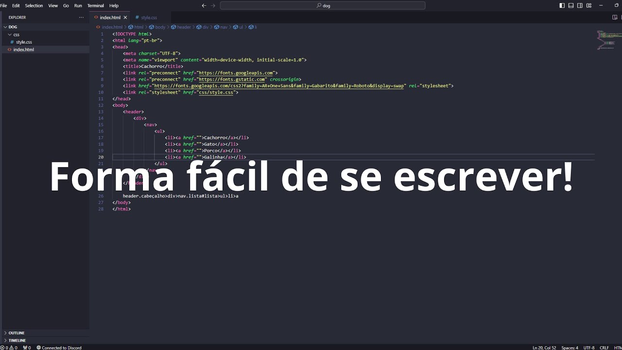 Como escrever mais rápido no VScode | HTML - YouTube