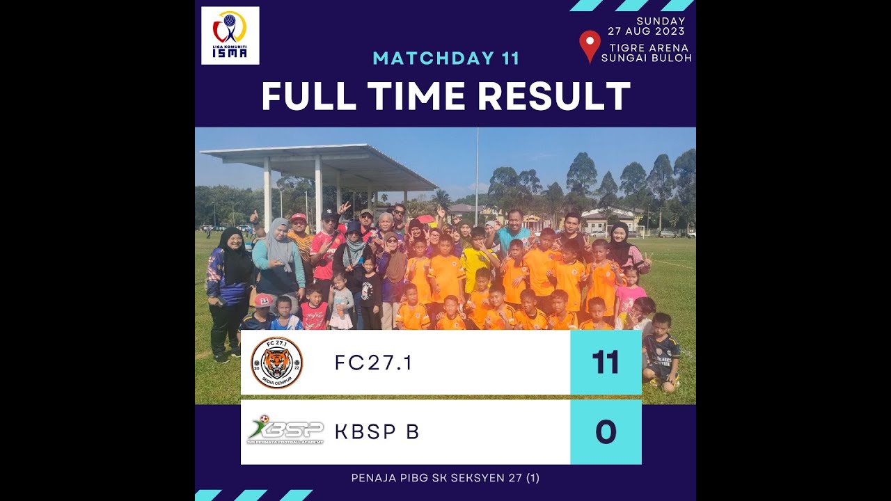 HIGHLIGHT 27 8 23 FC27.1 (11) VS KBSP B (0)