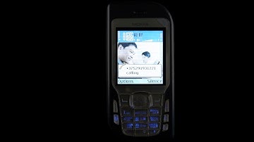 Nokia 6670 night call. Backlight in the dark. Nokia tune