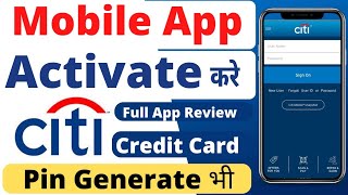 Citibank Mobile App Activation | Pin Generate Credit Card | Full App Review! | @credbins