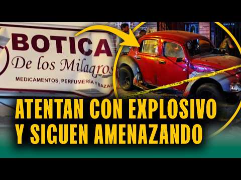 'Ha sido fuerte': Detonan explosivo en botica y exigen dinero a dueños de negocio
