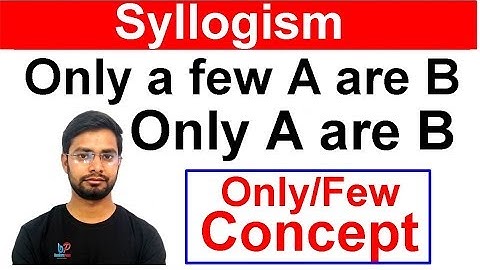 Syllogism Only Few Statement Concept By Anshul Saini
