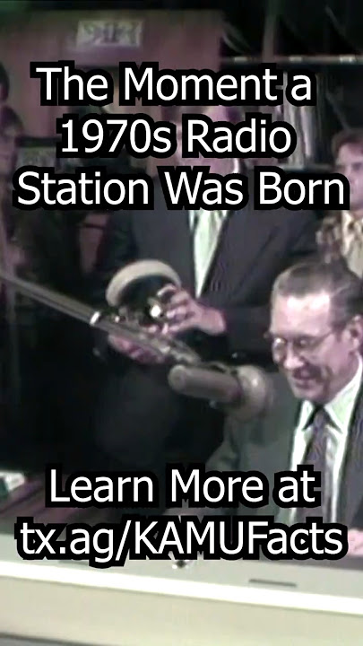 The Moment a Radio Station Was Born #1970s #history #radio #tamu