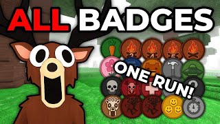 Speedrunning ALL BADGES In ONE RUN In 99 Nights In The Forest! Speedrunning ALL BADGES In ONE RUN In 99 Nights In The Forest!