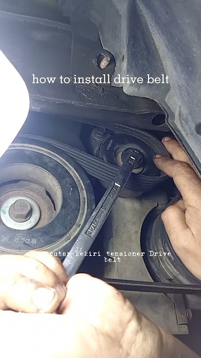 install drive belts || cara memasang tali kipas/fan belt #shorts #mechanic