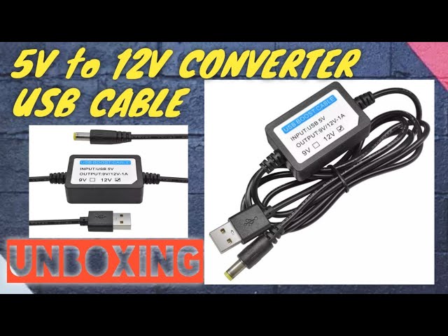 USB-Boost-Konverter, DC 5 V auf 9 V, 12 V, USB-Boost-Konverter-Kabel +