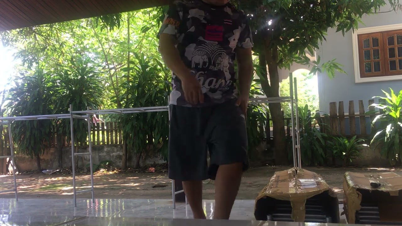 ติดตั้งโครงจอ 4 เมตร 16/9